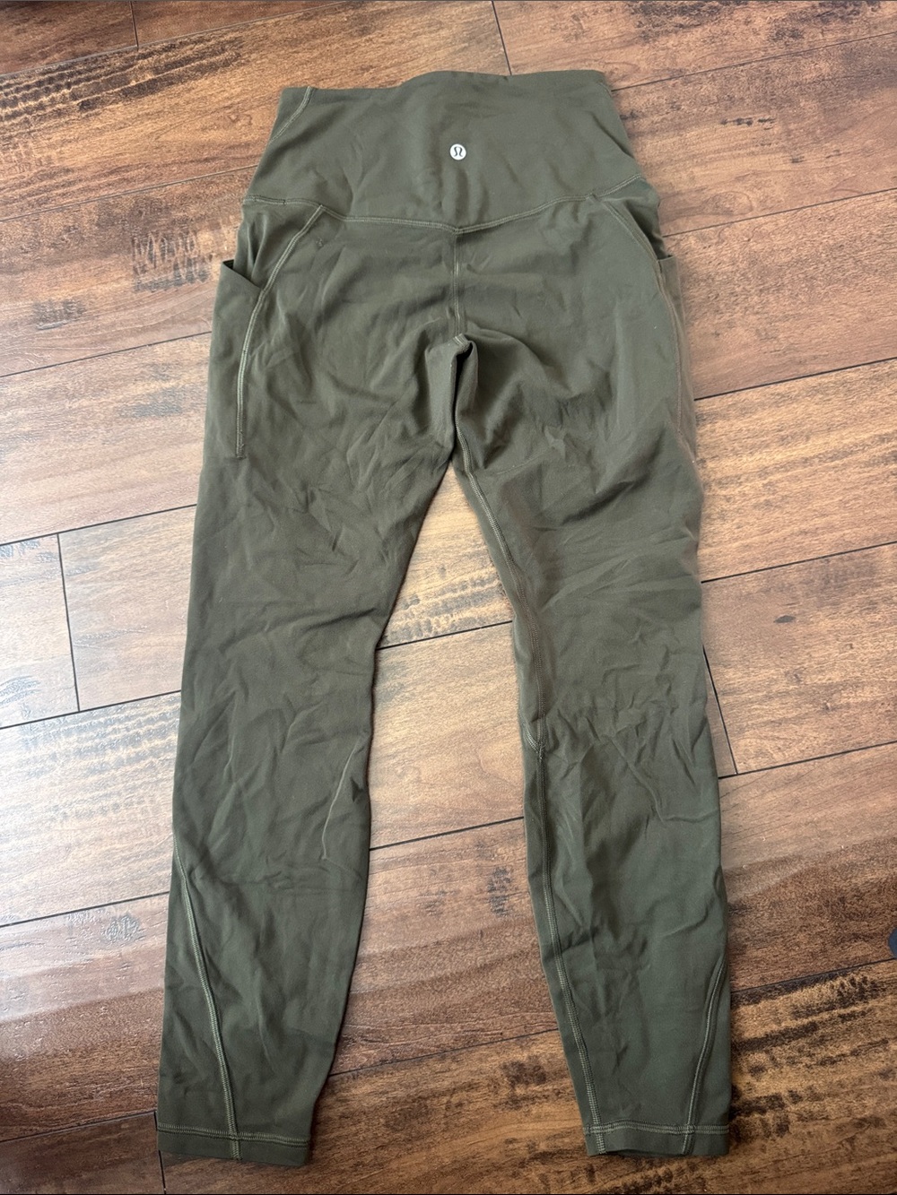 lululemon athletica Olive Green High-Waist Leggings